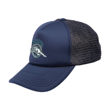 Load image into Gallery viewer, BOBCATS - CUSTOM TRUCKER SNAP BACK CAP - NAVY
