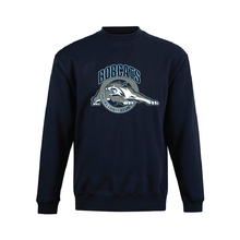 Load image into Gallery viewer, BOBCATS UNISEX CREW NECK JUMPER - NAVY - KIDS
