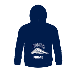 BOBCATS UNISEX FLEECE HOODIE - NAVY - KIDS