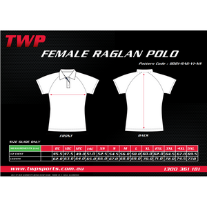 DAVISTOWN RSL NC - UMPIRE RAGLAN POLO SHIRT