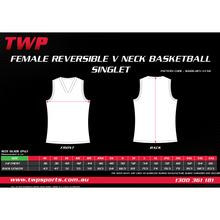 Load image into Gallery viewer, BOBCATS GAME DAY FEMALE REVERSIBLE BASKETBALL SINGLET
