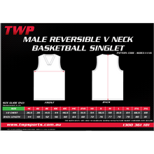 Load image into Gallery viewer, BOBCATS GAME DAY MALE REVERSIBLE BASKETBALL SINGLET
