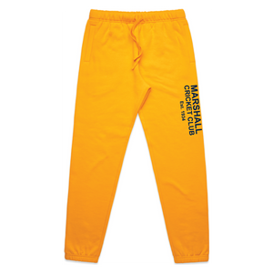 MARSHALL CC SURPLUS FLEECE TRACK PANTS - YELLOW