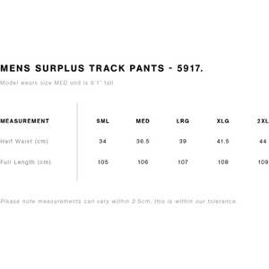 NEWSTEAD FNC - SURPLUS FLEECE TRACK PANTS - NAVY