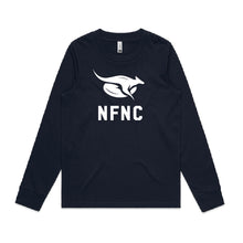 Load image into Gallery viewer, NEWSTEAD FNC - LADIES DICE LONG SLEEVE TEE - NAVY
