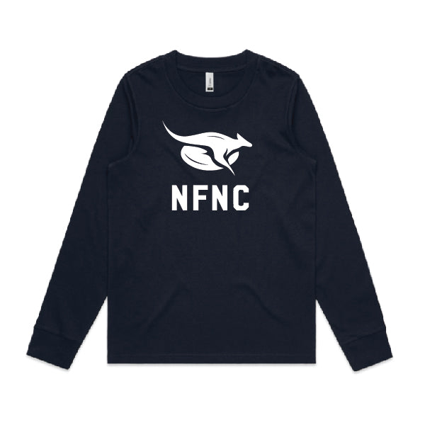 NEWSTEAD FNC - LADIES DICE LONG SLEEVE TEE - NAVY