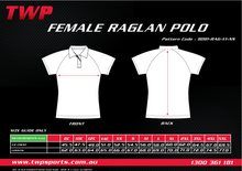 Load image into Gallery viewer, NORTHAMPTON FC - RAGLAN FEMALE POLO SHIRT
