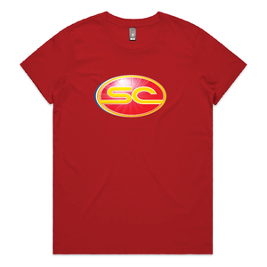 SURF COAST SUNS FNC - WOMEN'S MAPLE TEE - RED