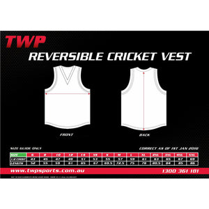 MARSHALL CC Sublimated REVERSIBLE Cricket Vest